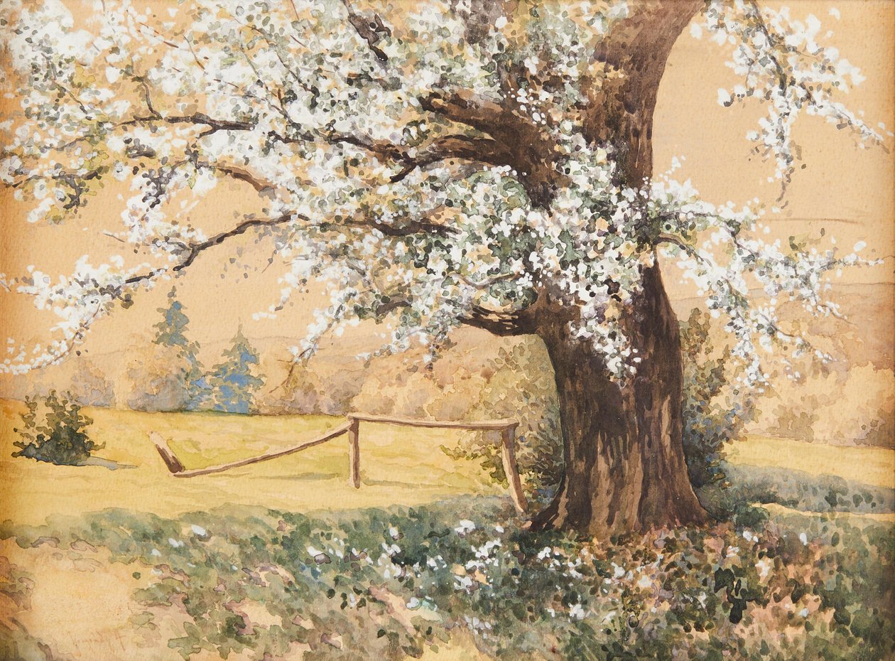 Antal Neogrády Blommande träd av Antal Neogrady
