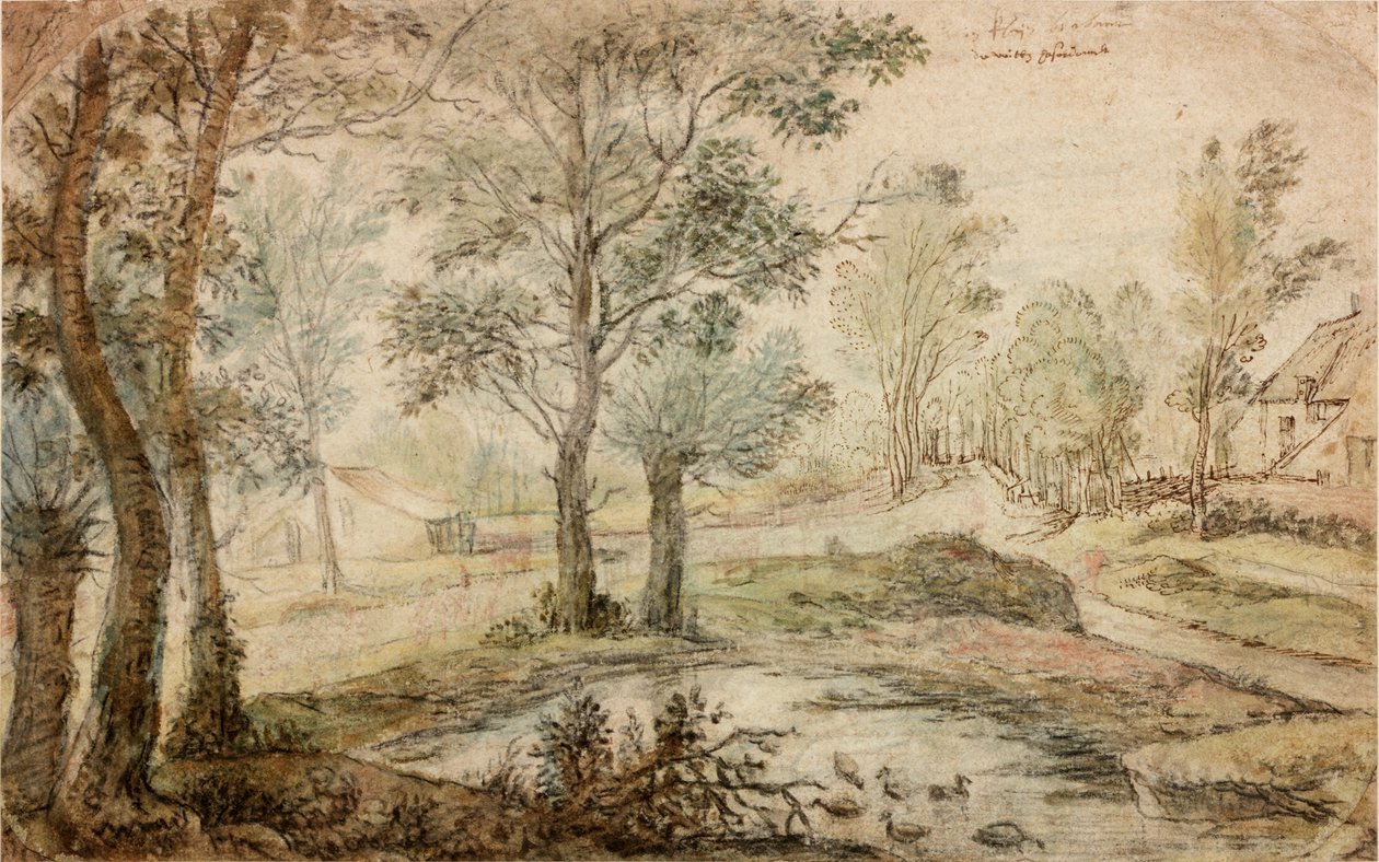 Liggande (bläck) av Anthonie Waterloo