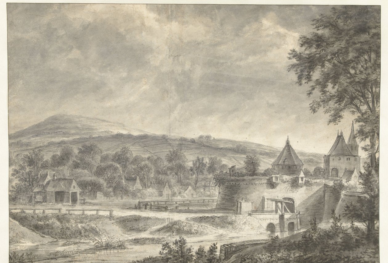 St Janspoort i Arnhem av Anthonie Waterloo