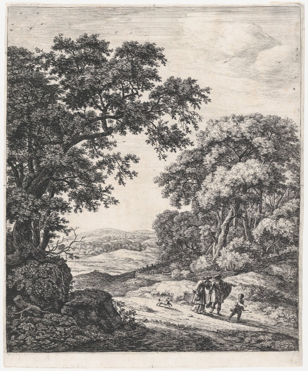 Hagars avgång, 1600-talet. av Anthonie Waterloo