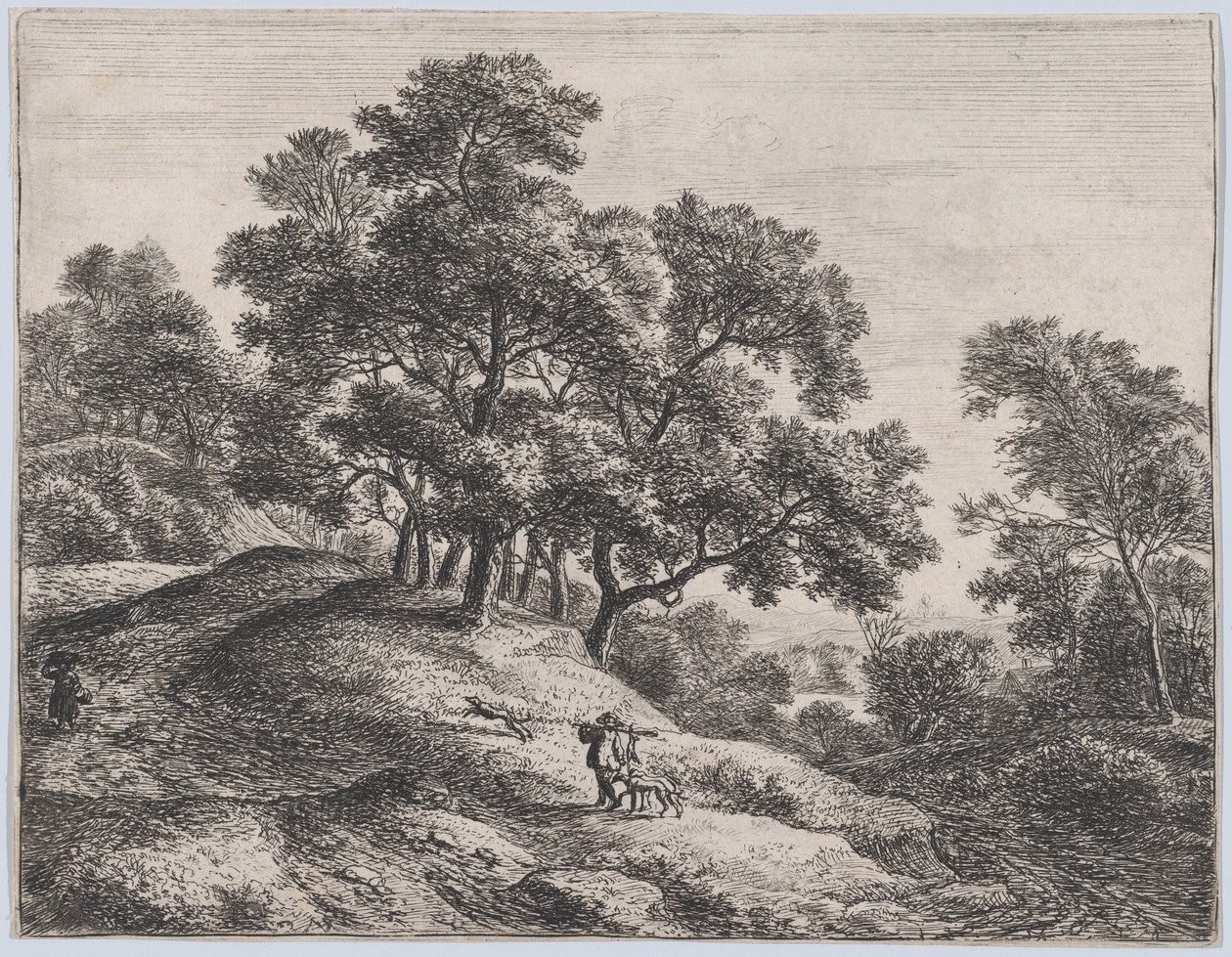 Kaninjägaren, 1600-talet. av Anthonie Waterloo