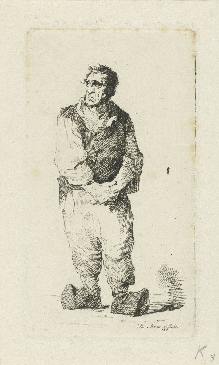Man i träskor av Anthonie Willem Hendrik Nolthenius de Man