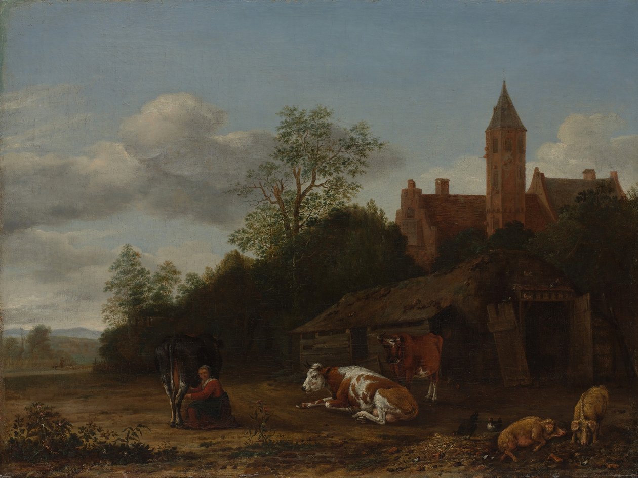 Barnyard Scene, ca. 1650-55. av Anthonie van Borssom