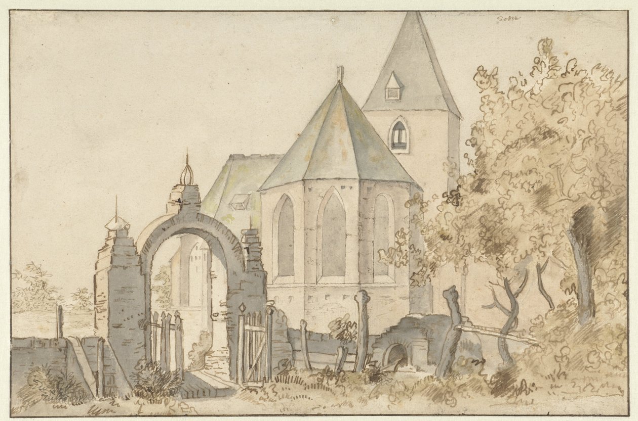 Kyrka i Soest av Anthonie van Borssom