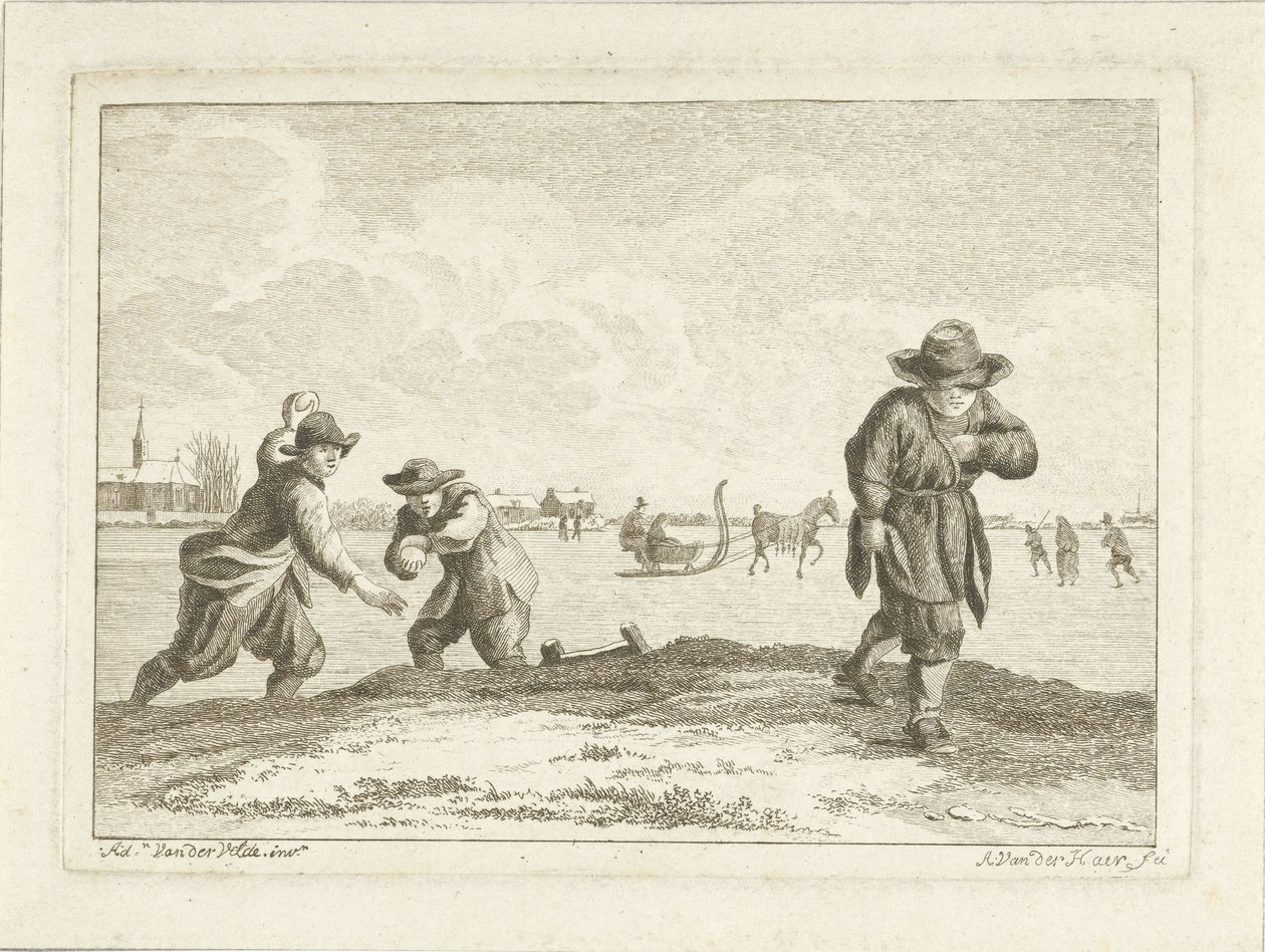 snöbollskastare av Anthonij van der Haer