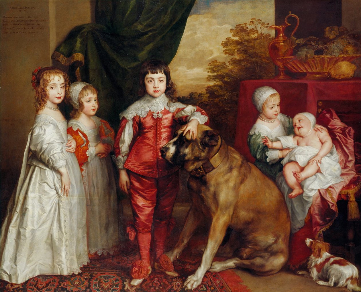 Fem äldsta barn till Karl I av Anthony van Dyck