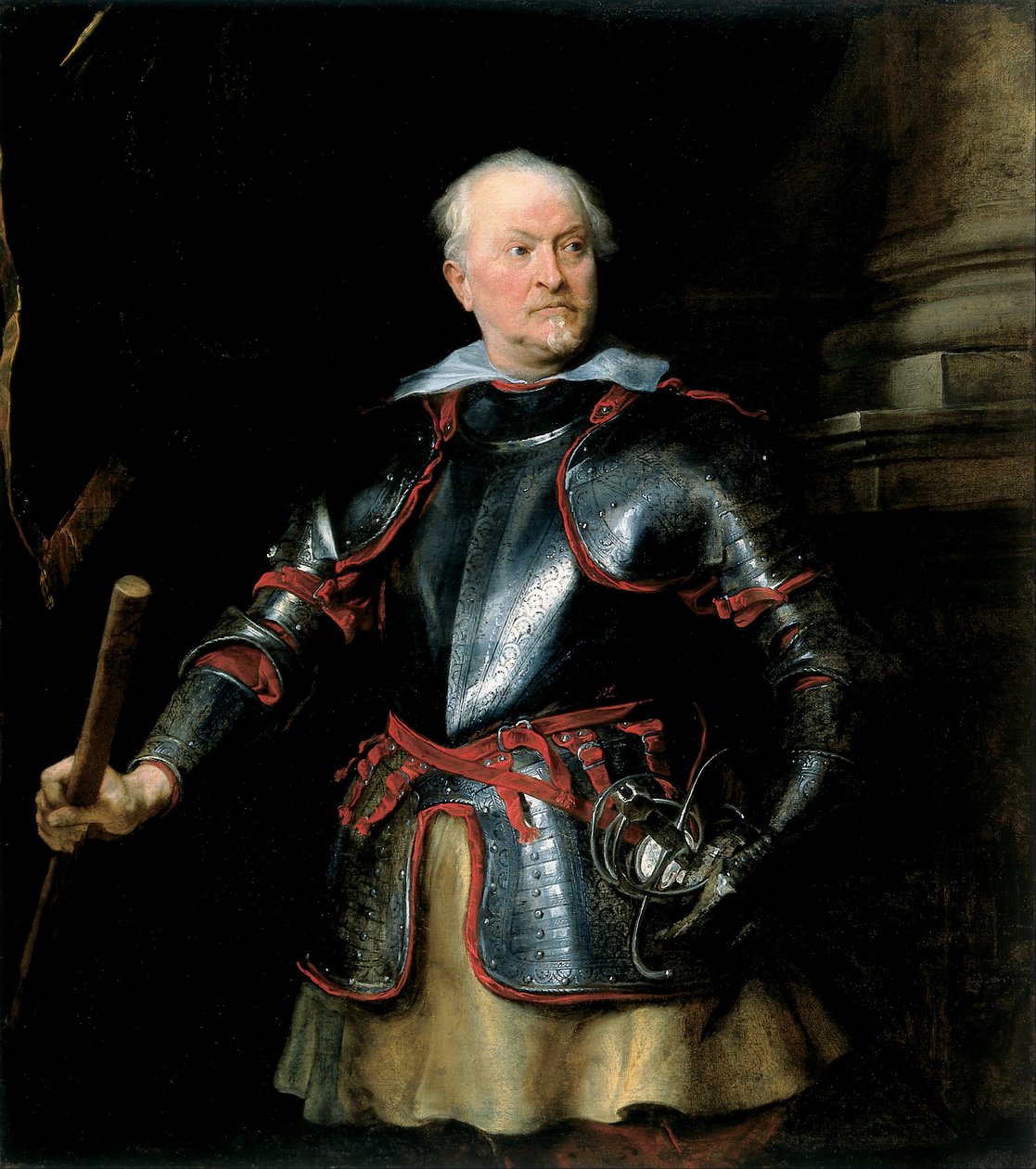 Porträtt av en man i rustning av Anthony van Dyck