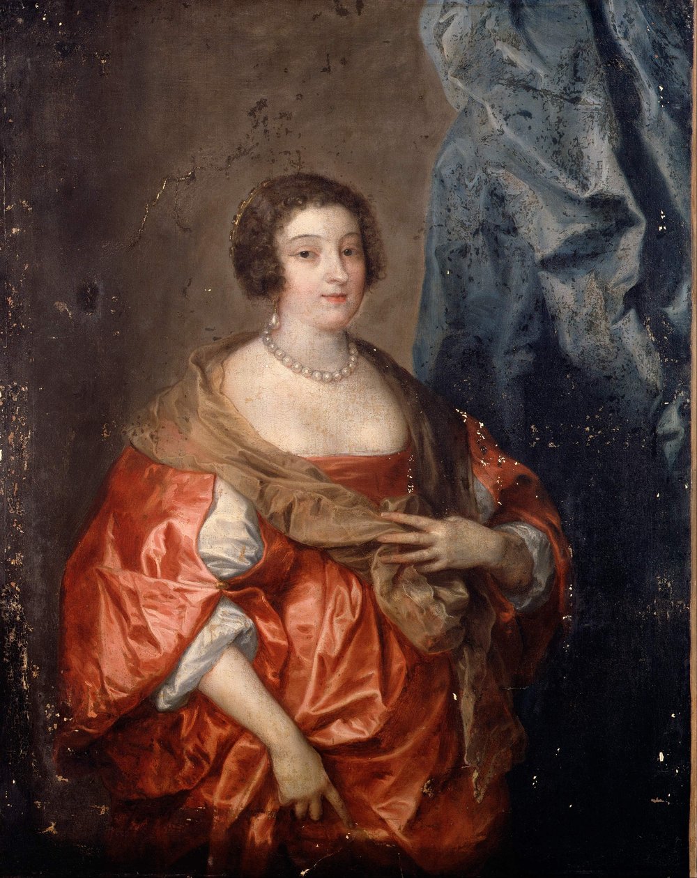 Porträtt av en dam av Anthony van Dyck