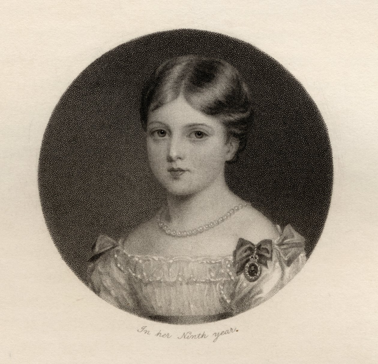 Prinsesse Alexandrina Victoria af Saxe-Coburg, graveret af Thomas Woolnoth (1785-1857), fra 