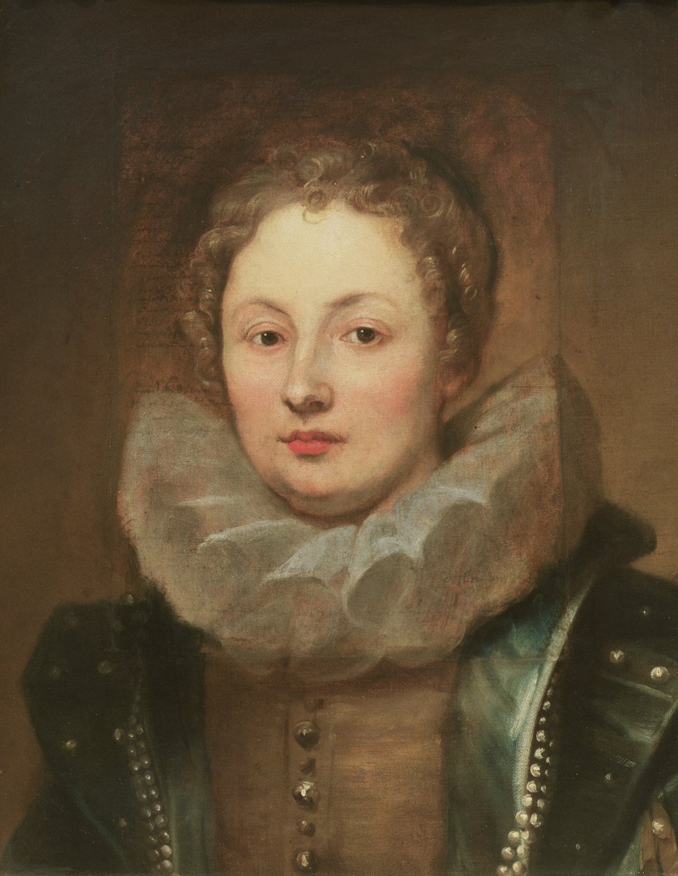 Porträtt av en adelsdam av Anthony van Dyck