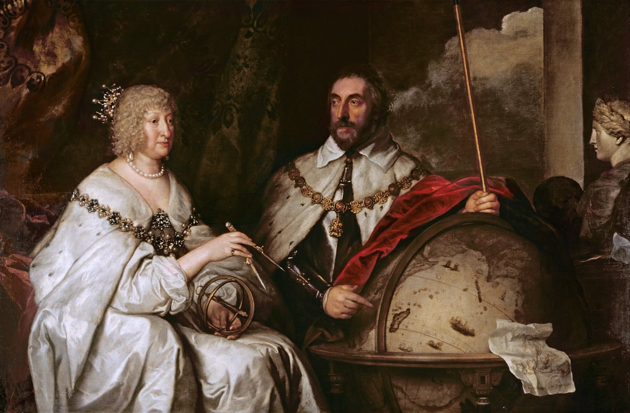 Porträtt av Thomas Howard och hans fru Aletheia Talbot på Madagaskar, 1635 av Anthony van Dyck