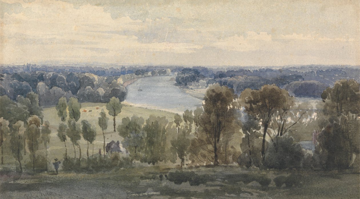 Richmond Hill av Anthony Vandyke Copley Fielding