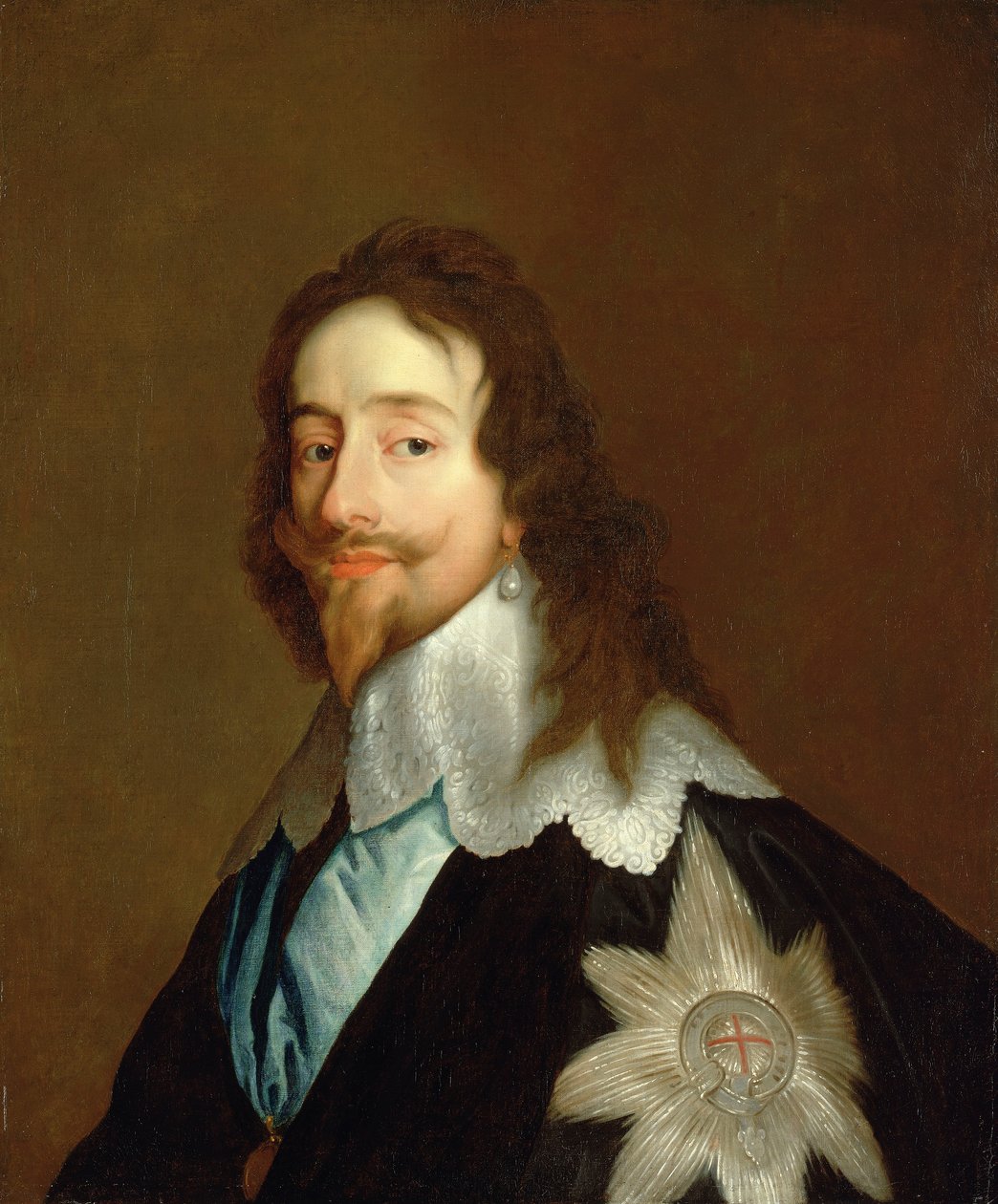 Karl I (1600-1649) av Anthony van (manner of) Dyck