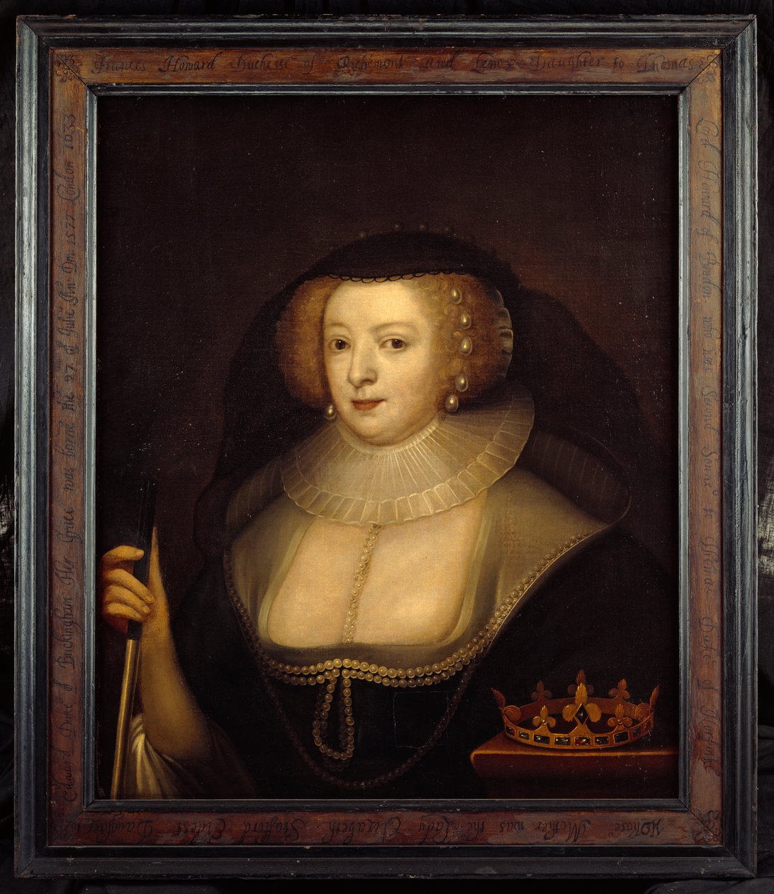 Frances Howard (olja på duk) av Anthony van Dyck