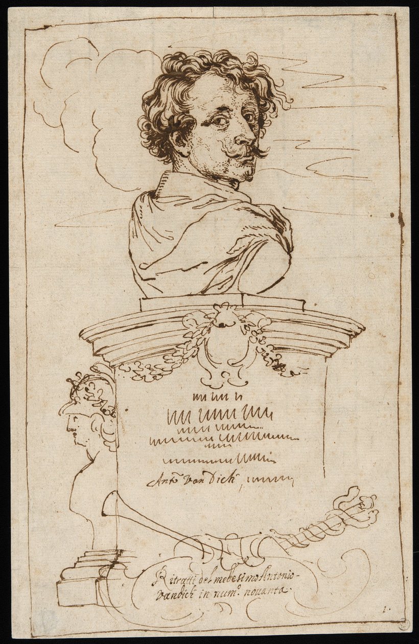 Frontispice från "Iconography" av Anthony van Dyck