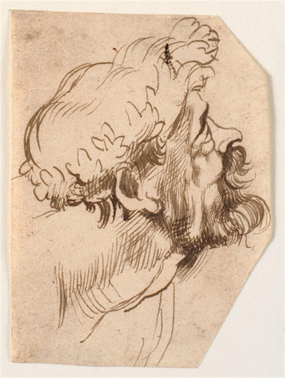 Huvudet på en man av Anthony van Dyck