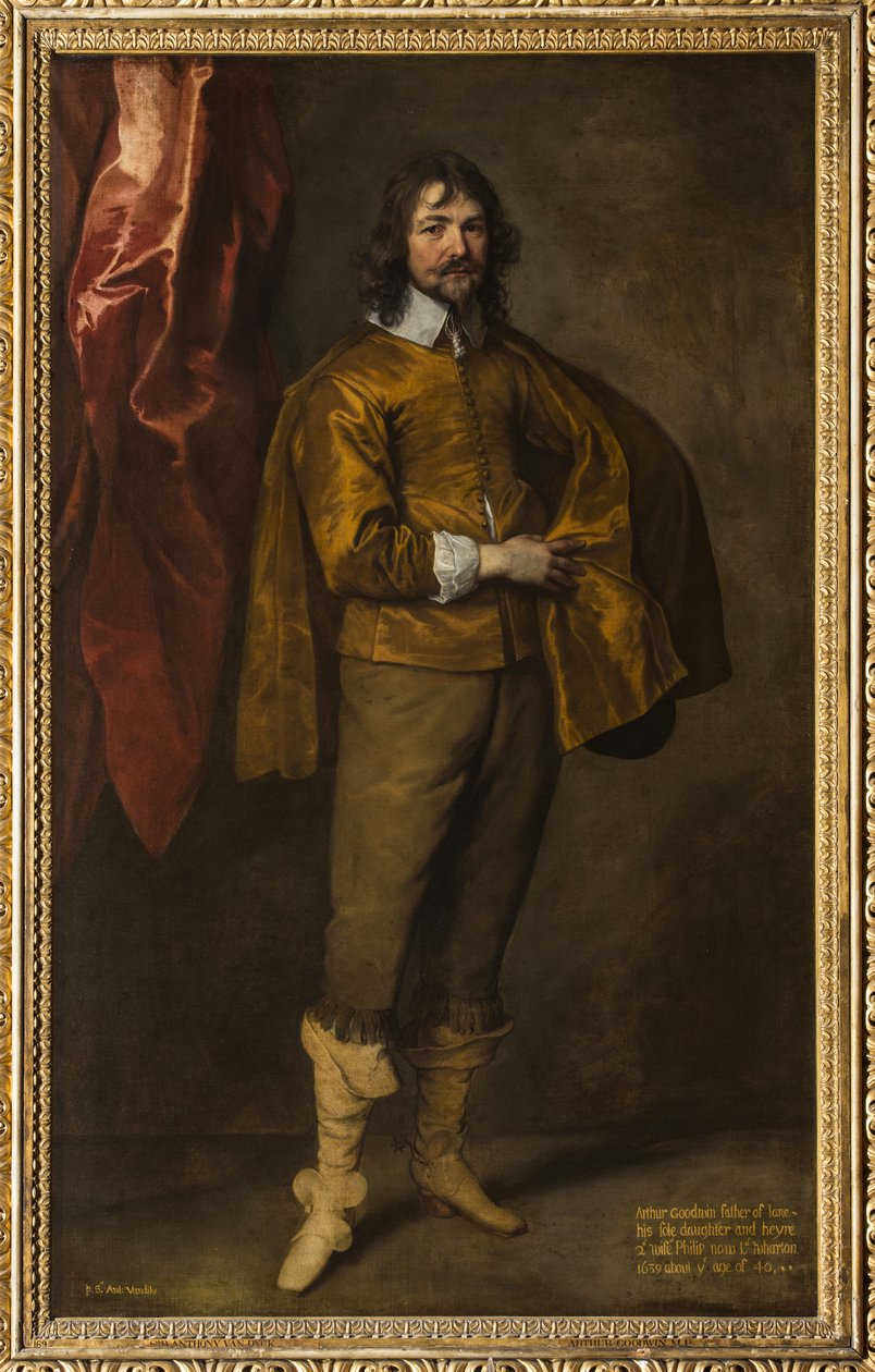 Porträtt av Arthur Goodwin av Anthony van Dyck