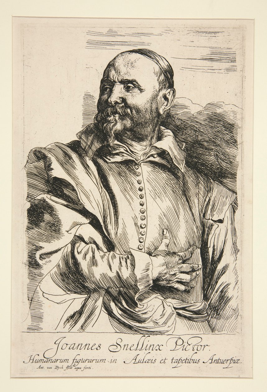 Porträtt av Jan Snellinx av Anthony van Dyck