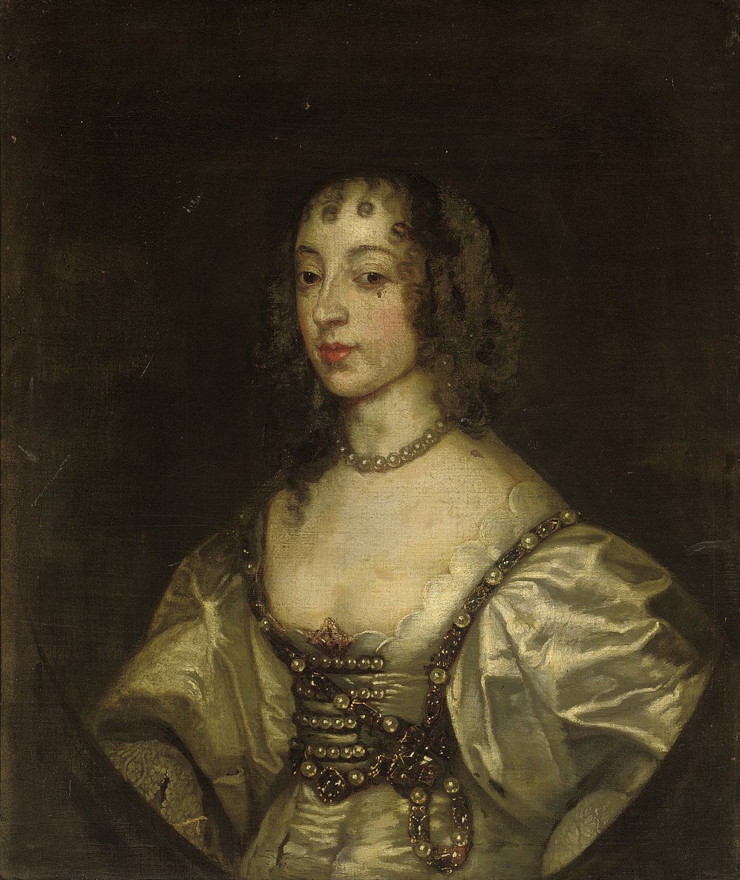 Porträtt av drottning Henrietta Maria av Anthony van Dyck