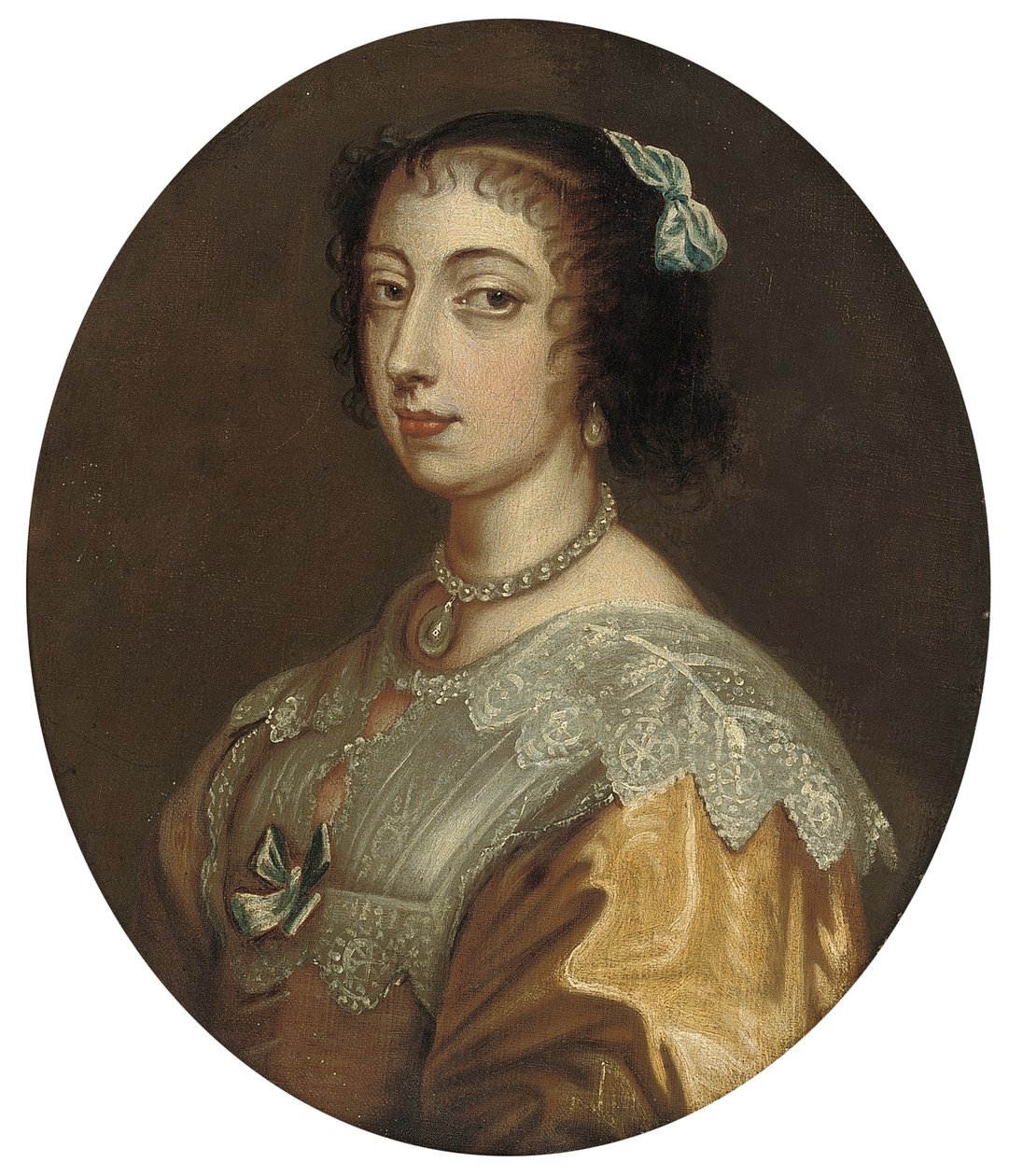 Porträtt av drottning Henrietta Maria av Anthony van Dyck