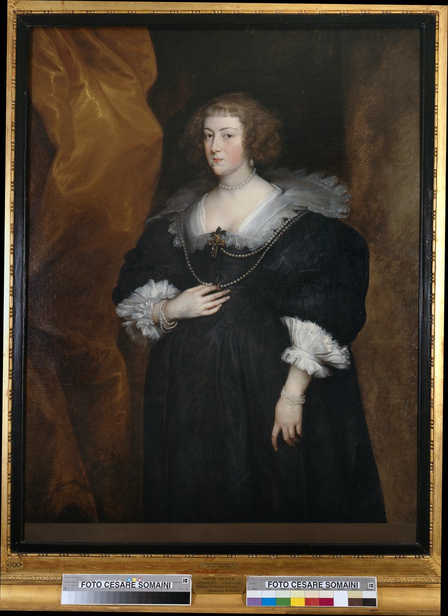 Porträtt av en dam av Anthony van Dyck