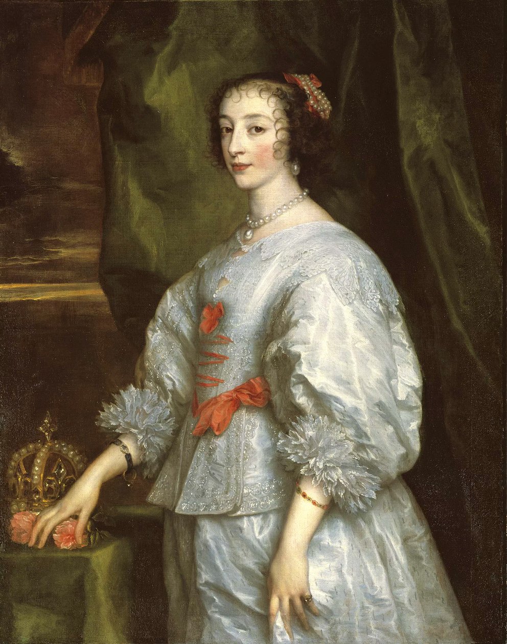 Drottning Henrietta Maria (1609-69) av Anthony van Dyck