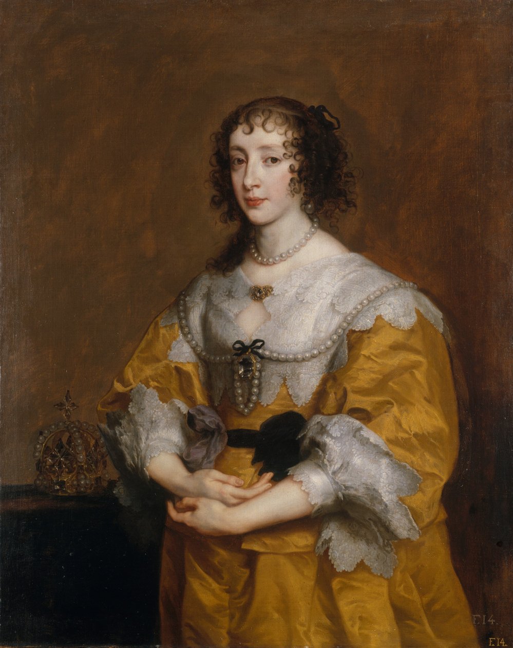 Drottning Henrietta Maria, 1636. av Anthony van Dyck