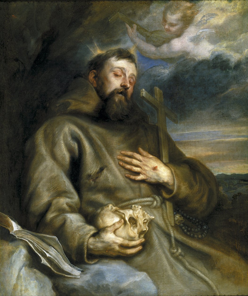 Den helige Franciskus av Assisi i extas av Anthony van Dyck