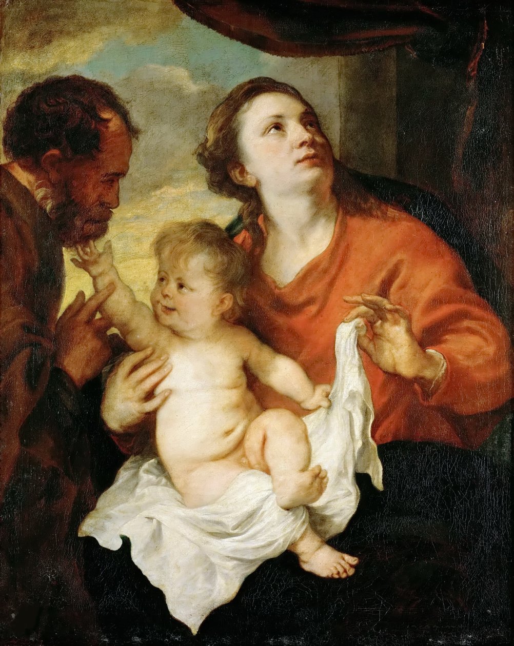 Den heliga familjen, ca 1627. av Anthony van Dyck