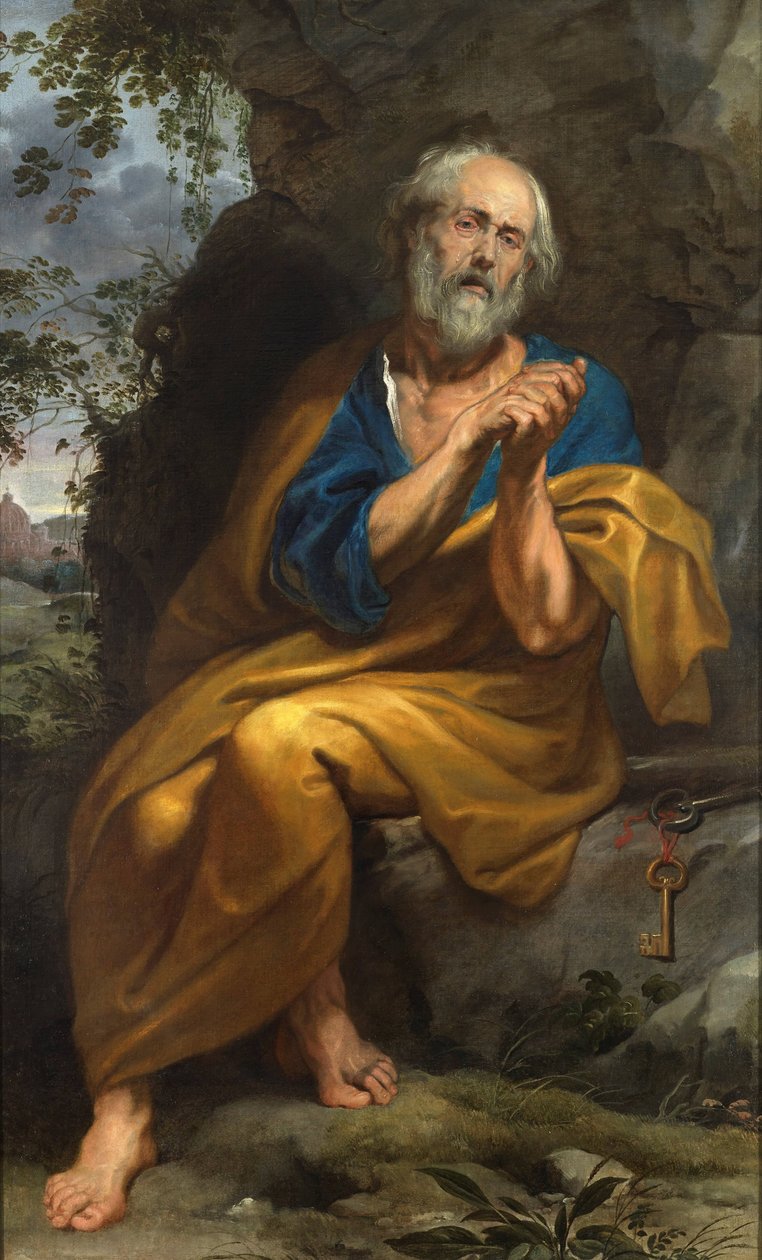 Den botfärdige Sankt Peter av Anthony van Dyck