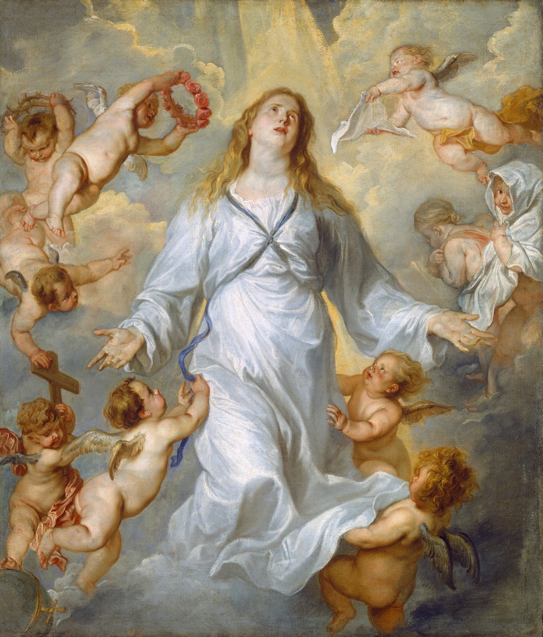 Jungfrun som förebedjare, 16281629. av Anthony van Dyck