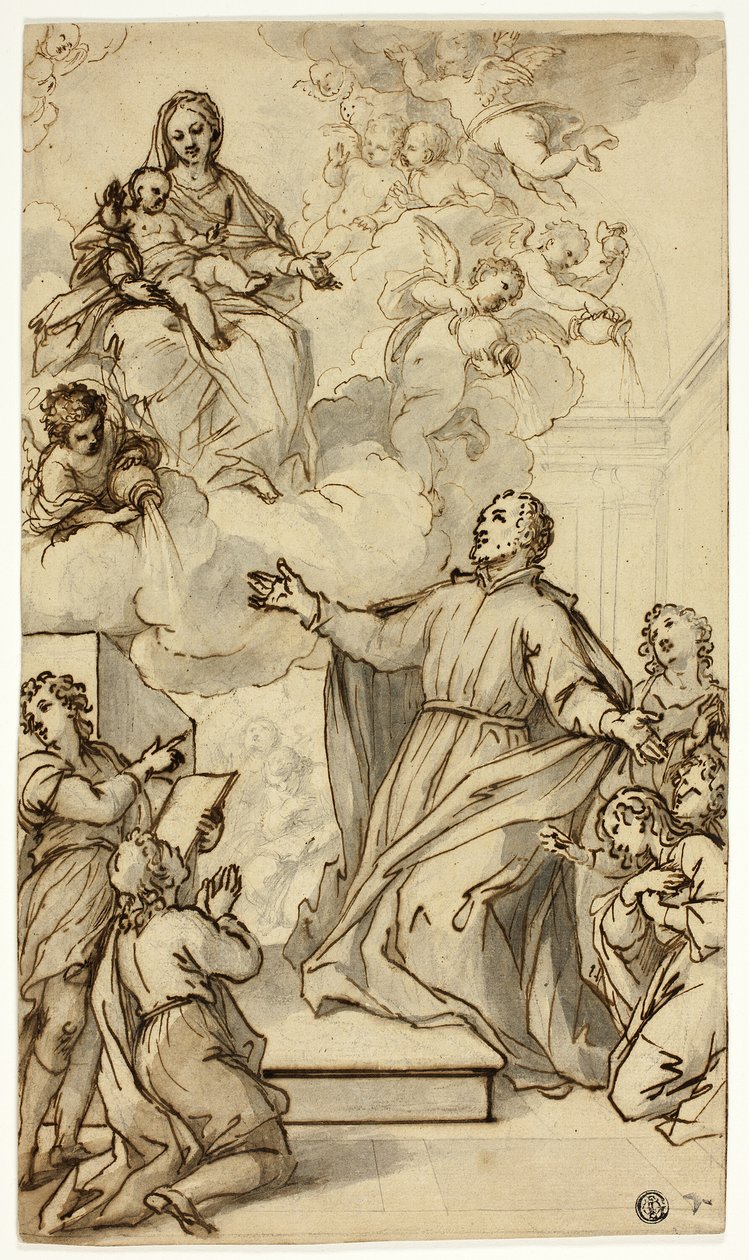 Vision av Philip Neri av Anthony van Dyck