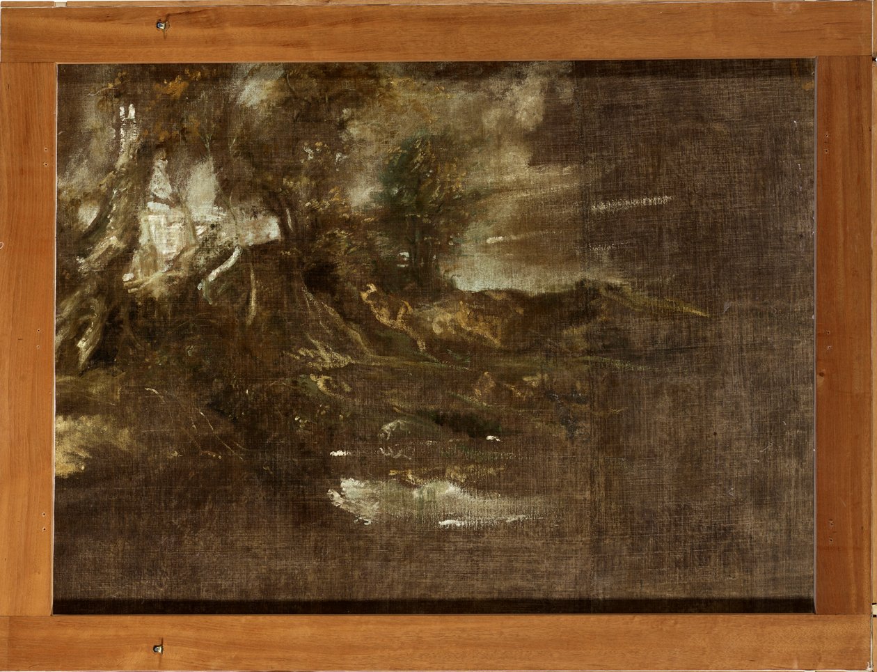 Skogsbeklätt landskap av Anthony van Dyck