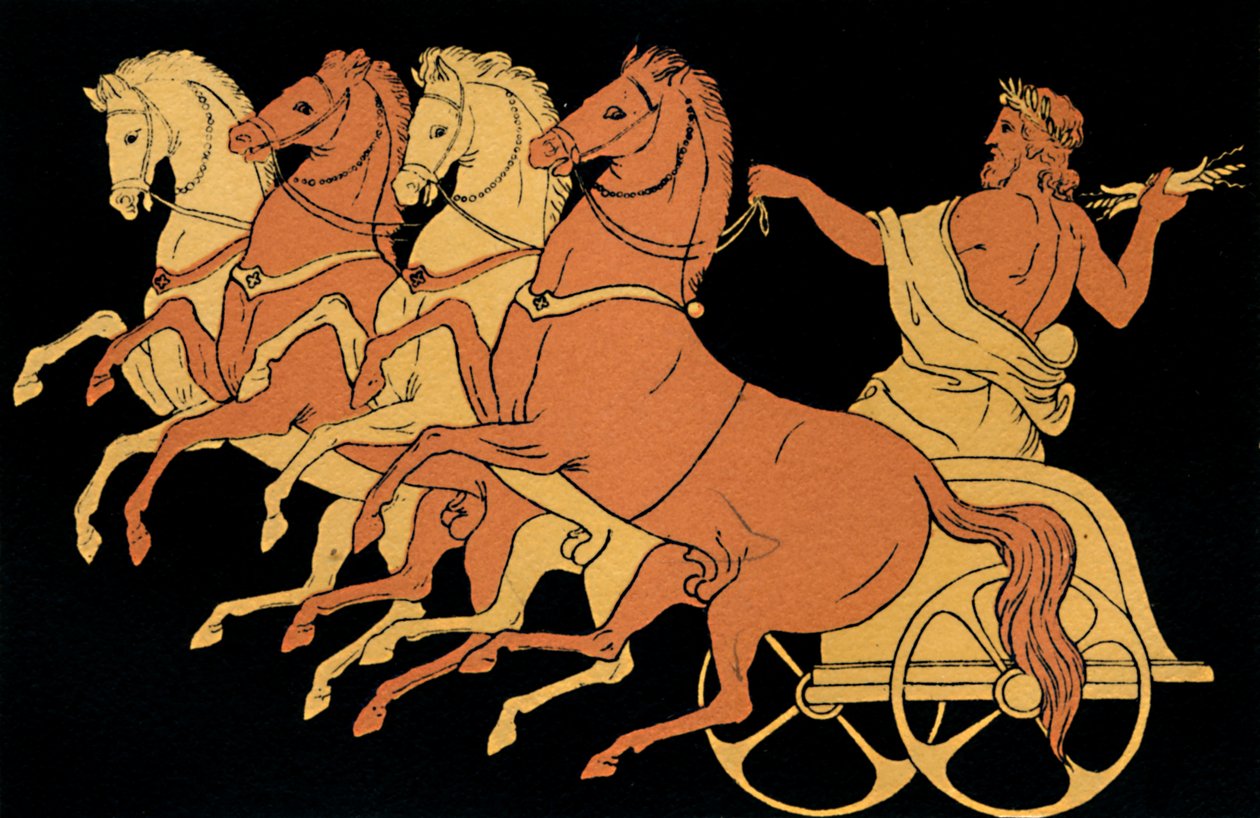 "Zeus vagn", 1880 av Antique