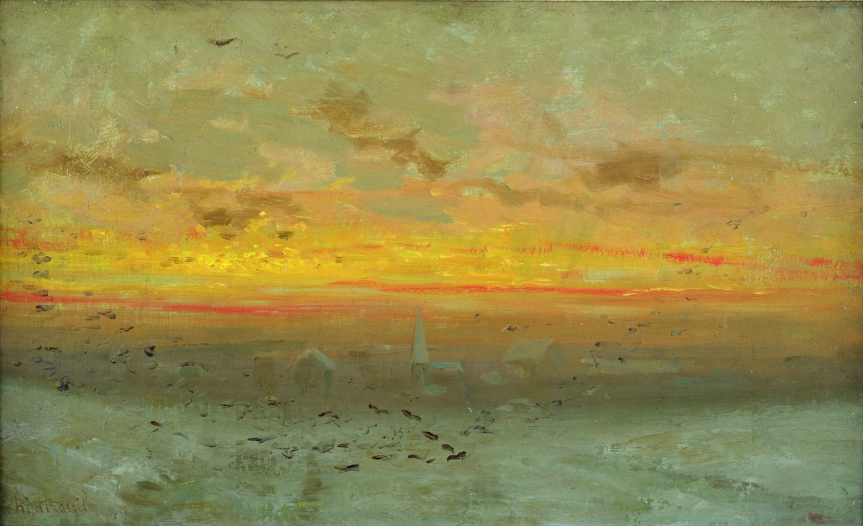The Courgent Plain efter snöfall av Antoine Chintreuil