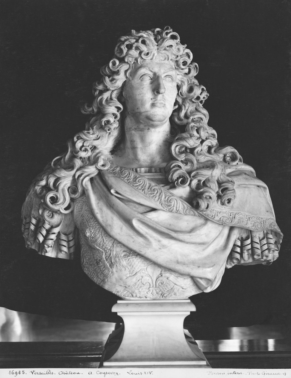 Byst av Ludvig XIV (1638-1715) c.1678-81 (marmor) av Antoine Coysevox