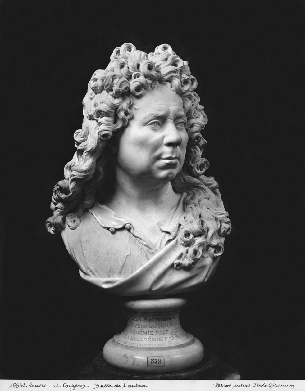 Självporträtt, ca 1680-93 (marmor) av Antoine Coysevox