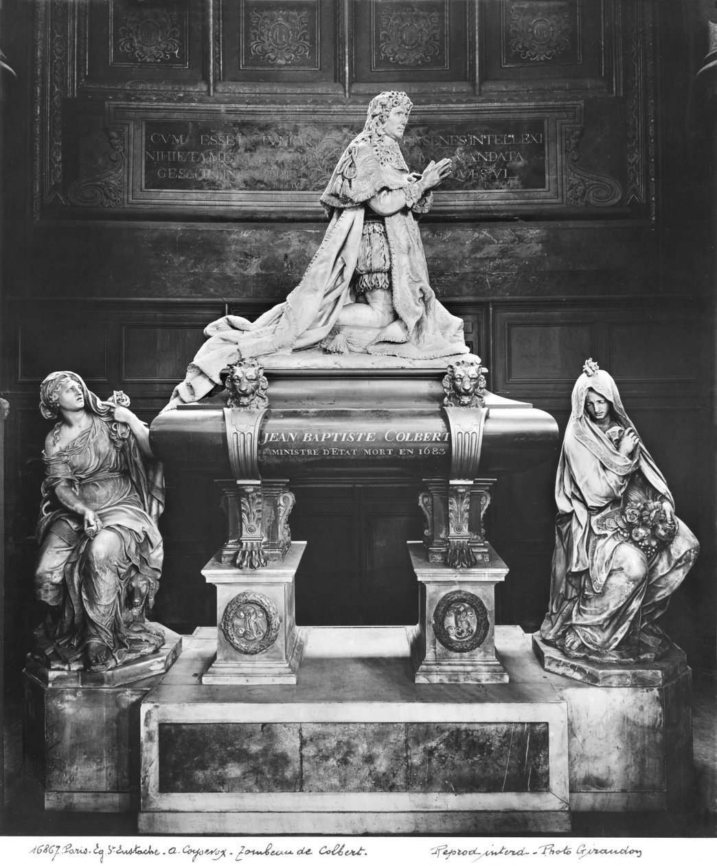 Grav av Jean-Baptiste Colbert de Torcy (1619-83), ca 1685-1687 (marmor och förgylld brons) (se även 248118, 248119, 248120, 252768, 252769) av Antoine Coysevox