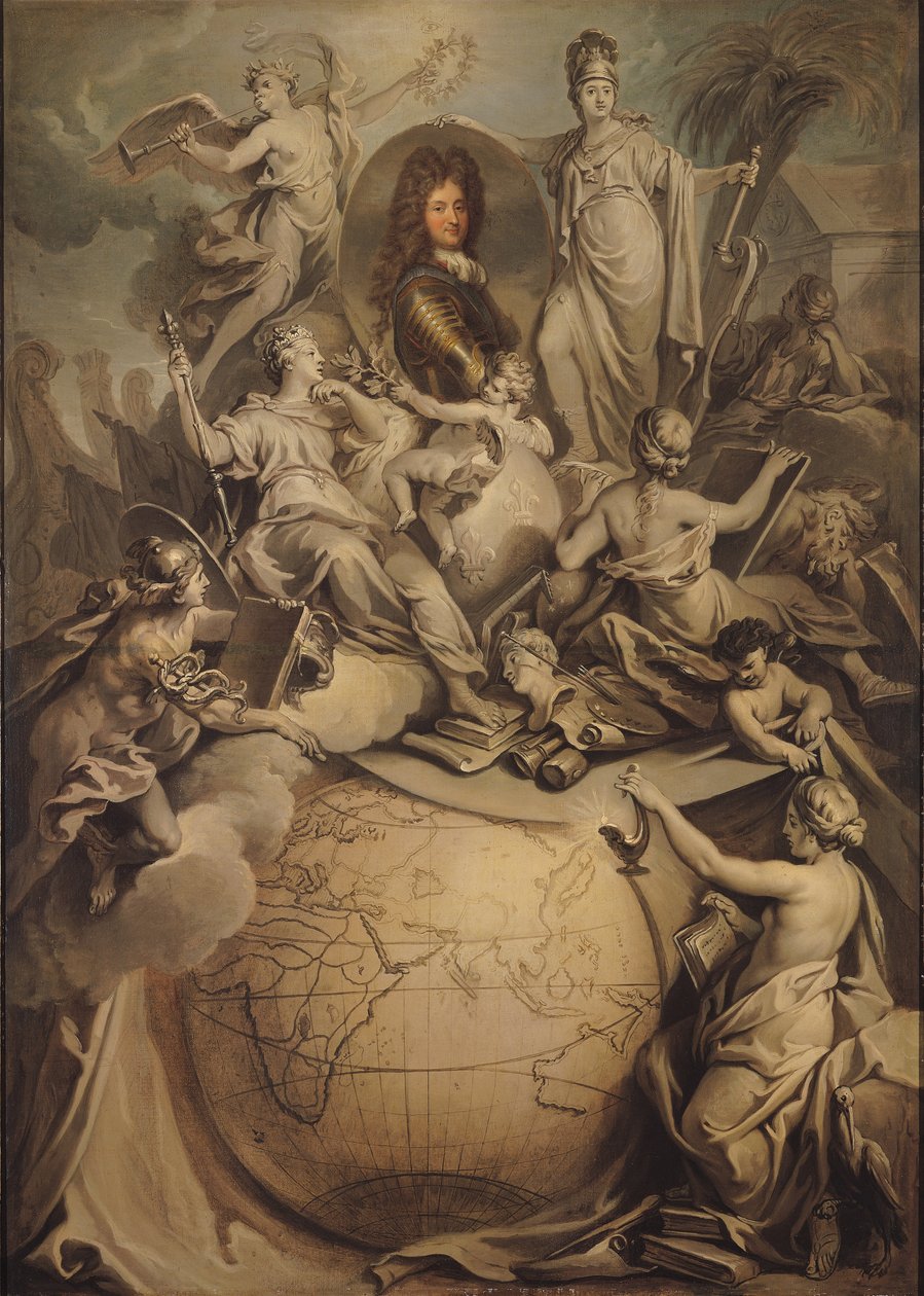 Allegori af Philippe II (1674-1723) hertug af Orleans, 1718 sverige av Antoine Dieu