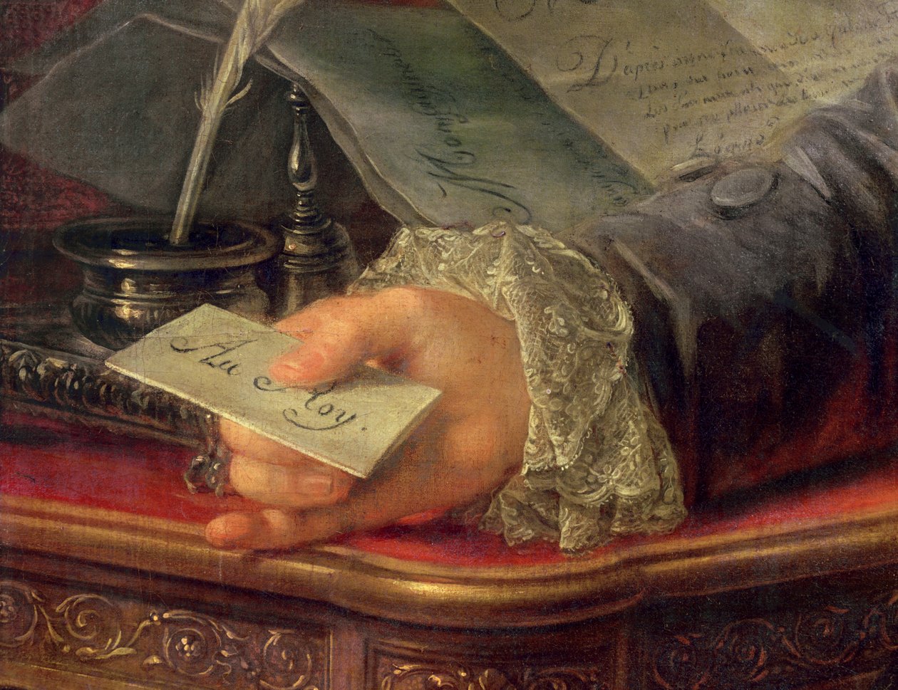 Charles Gravier (1719-87) greve av Vergennes (detalj av 257923) av Antoine François Callet