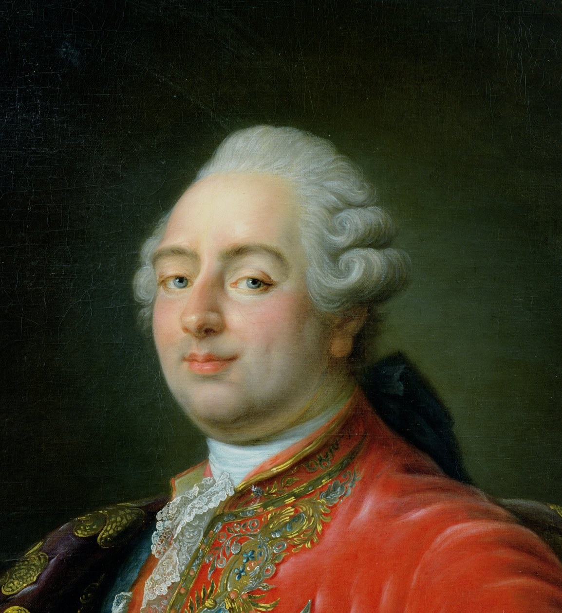 Ludvig XVI (1754-93) 1786 (detalj av 180025) av Antoine François Callet