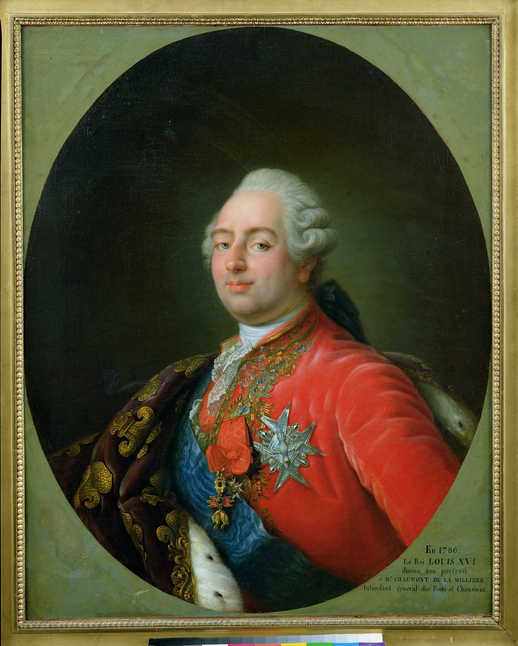 Ludvig XVI (1754-93) 1786 swed av Antoine François Callet