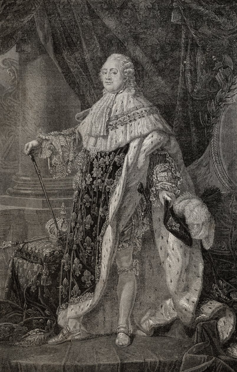 Porträtt av Ludvig XVI (1754-93) av Antoine François Callet