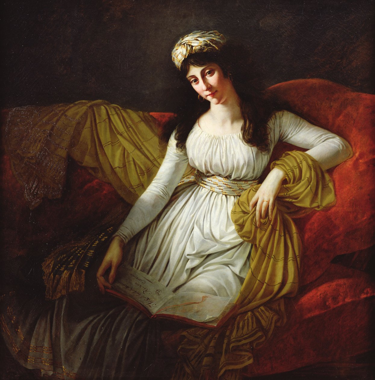 Porträtt av Madame Favrega, 1798 av Antoine Jean Gros