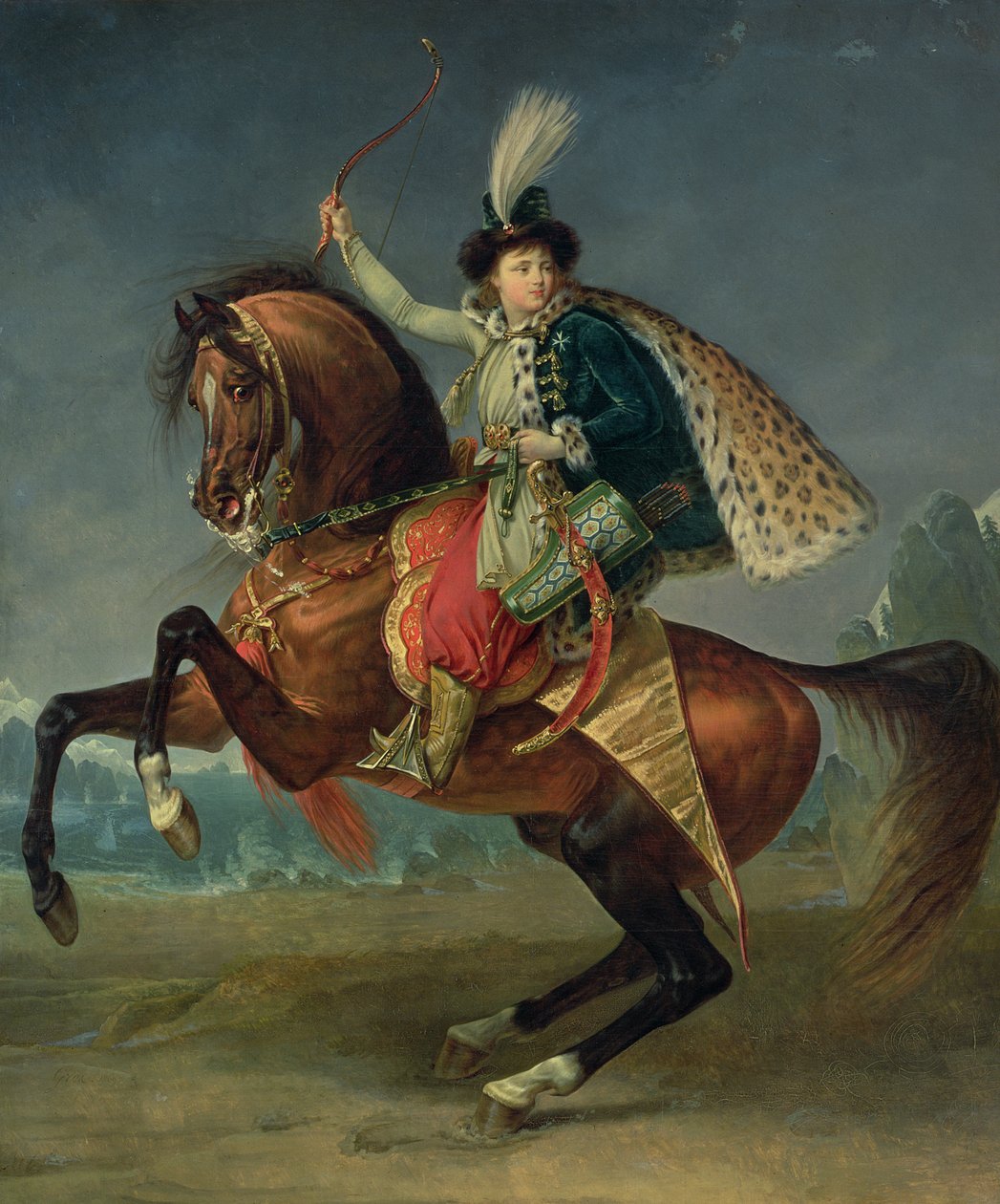 Prins Boris Nikolaevich Yusupov (1794-1849) 1809 (olja) av Antoine Jean Gros
