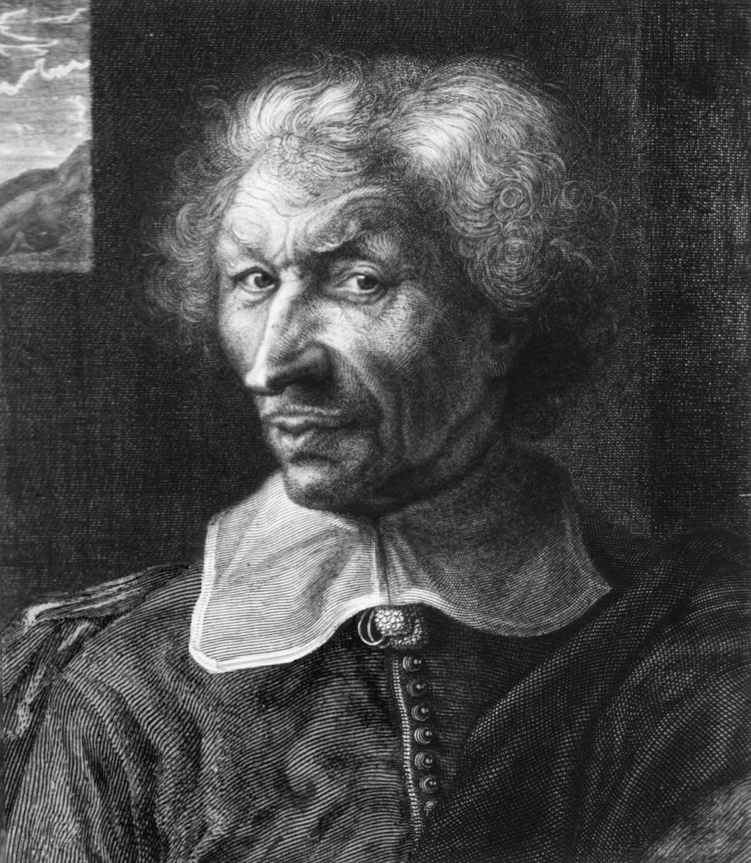 Porträtt av Guy Patin (1601-1672) av Antoine Masson
