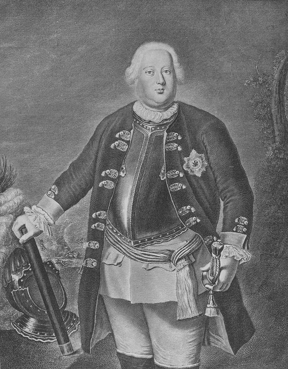 Friedrich Wilhelm I, kung av Preussen av Antoine Pesne