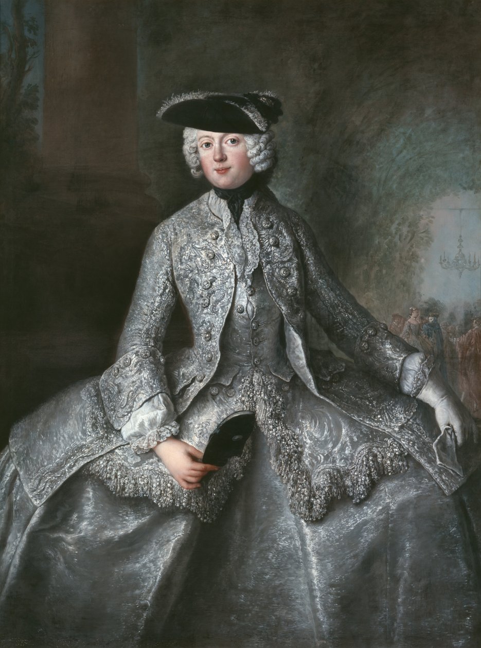 Prinsessan Amalie av Preussen (1723-1787) som en Amazon av Antoine Pesne
