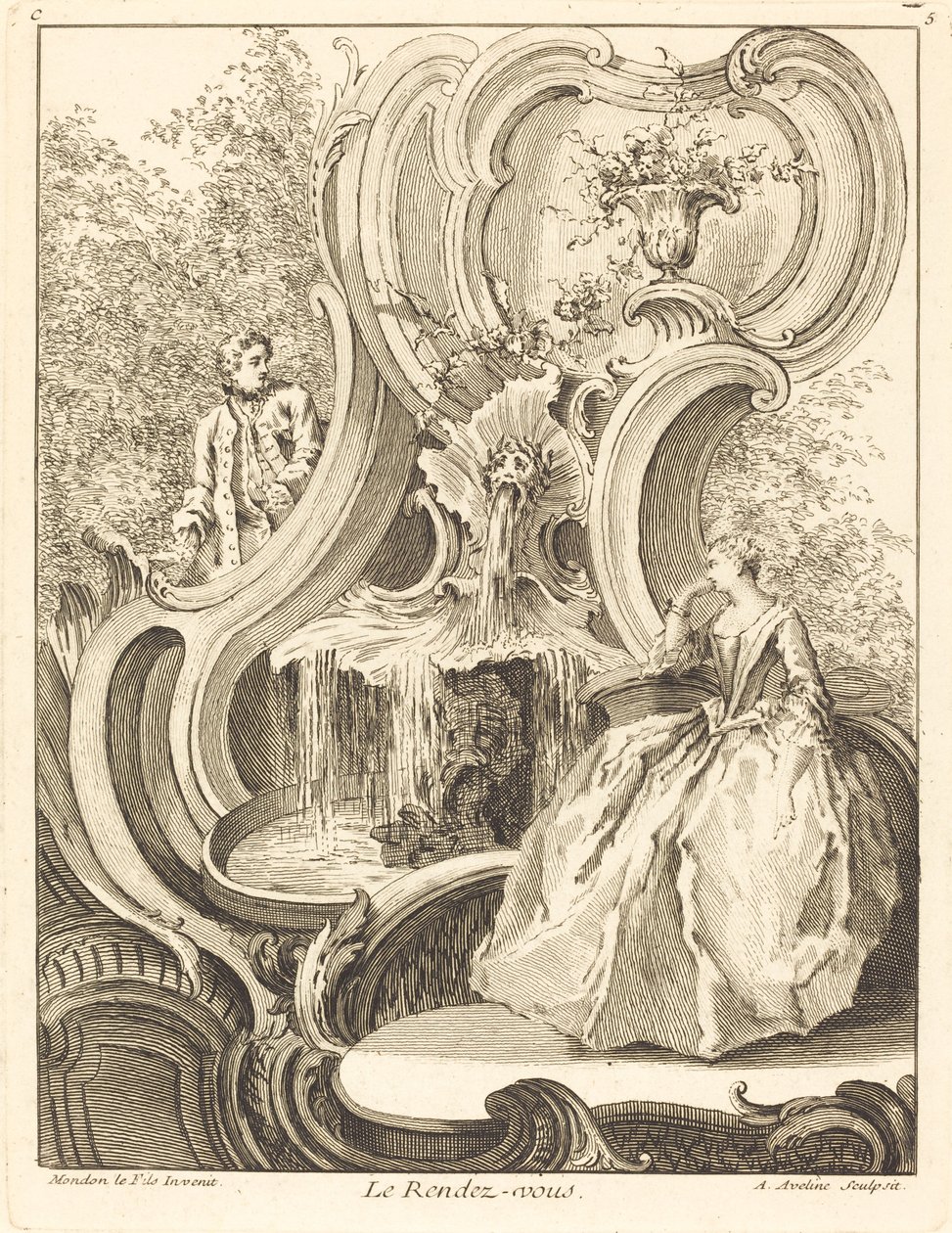 Rendezvous, 1736. av Antoine Aveline