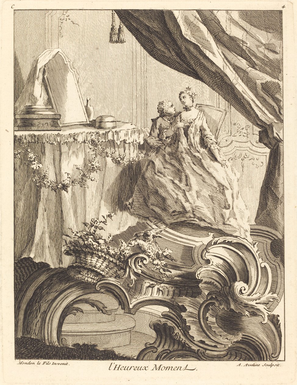 Det lyckliga ögonblicket, 1736. av Antoine Aveline